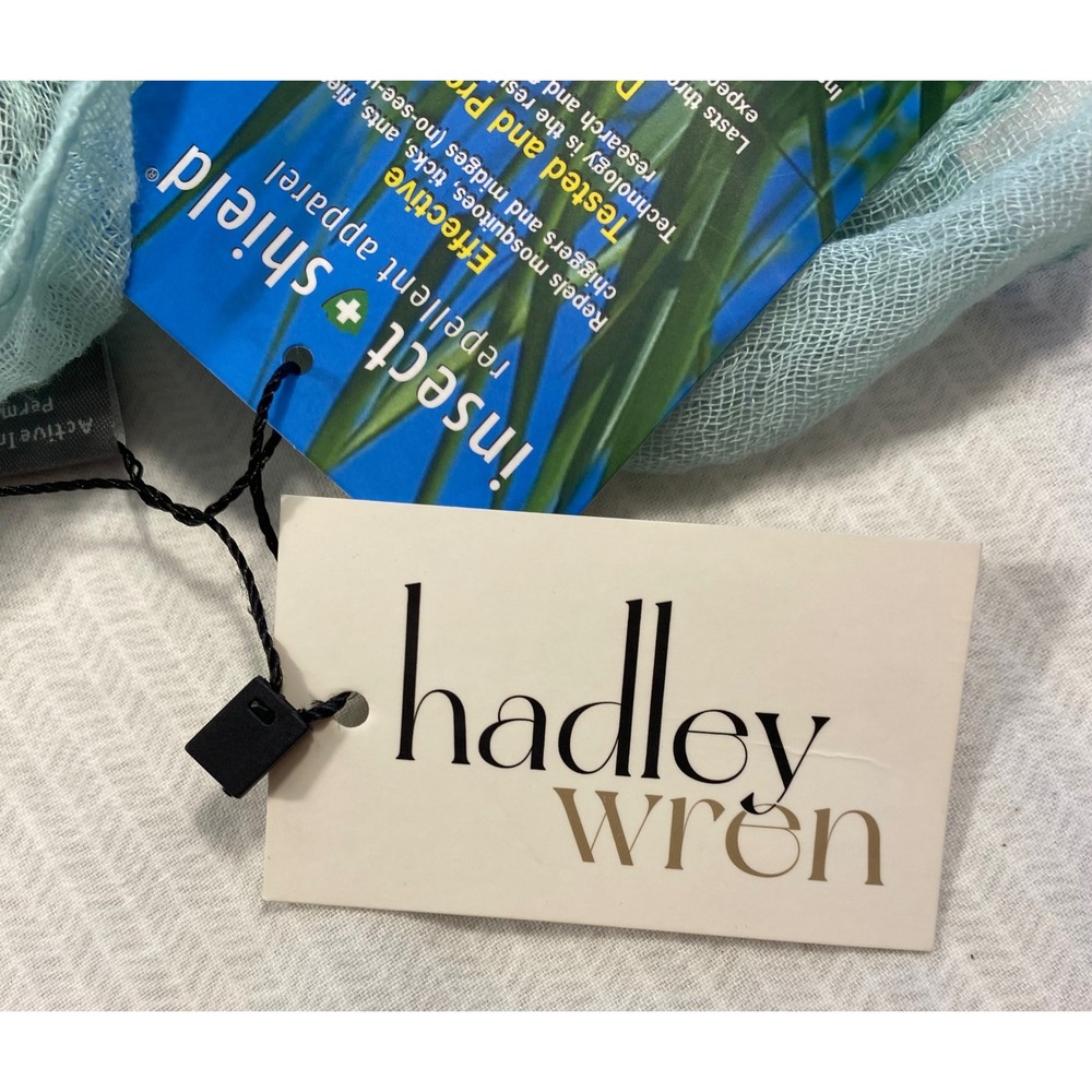 Hadley Wren Insect Shield Scarf Aqua Repellent Lightweight Travel Outdoor - Picture 8 of 8